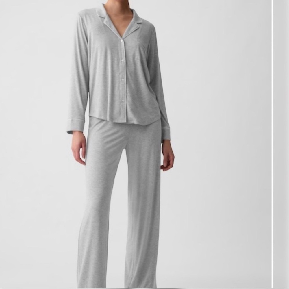 GAP Softest Modal Women's XL Soft Gray Pajama Set NWT - Picture 12 of 16